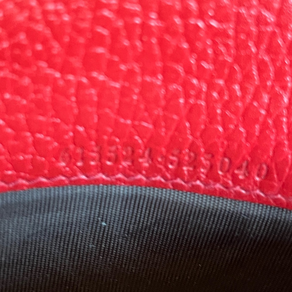 Gucci Red Leather Double G Wallet GUC - Picture 9 of 10